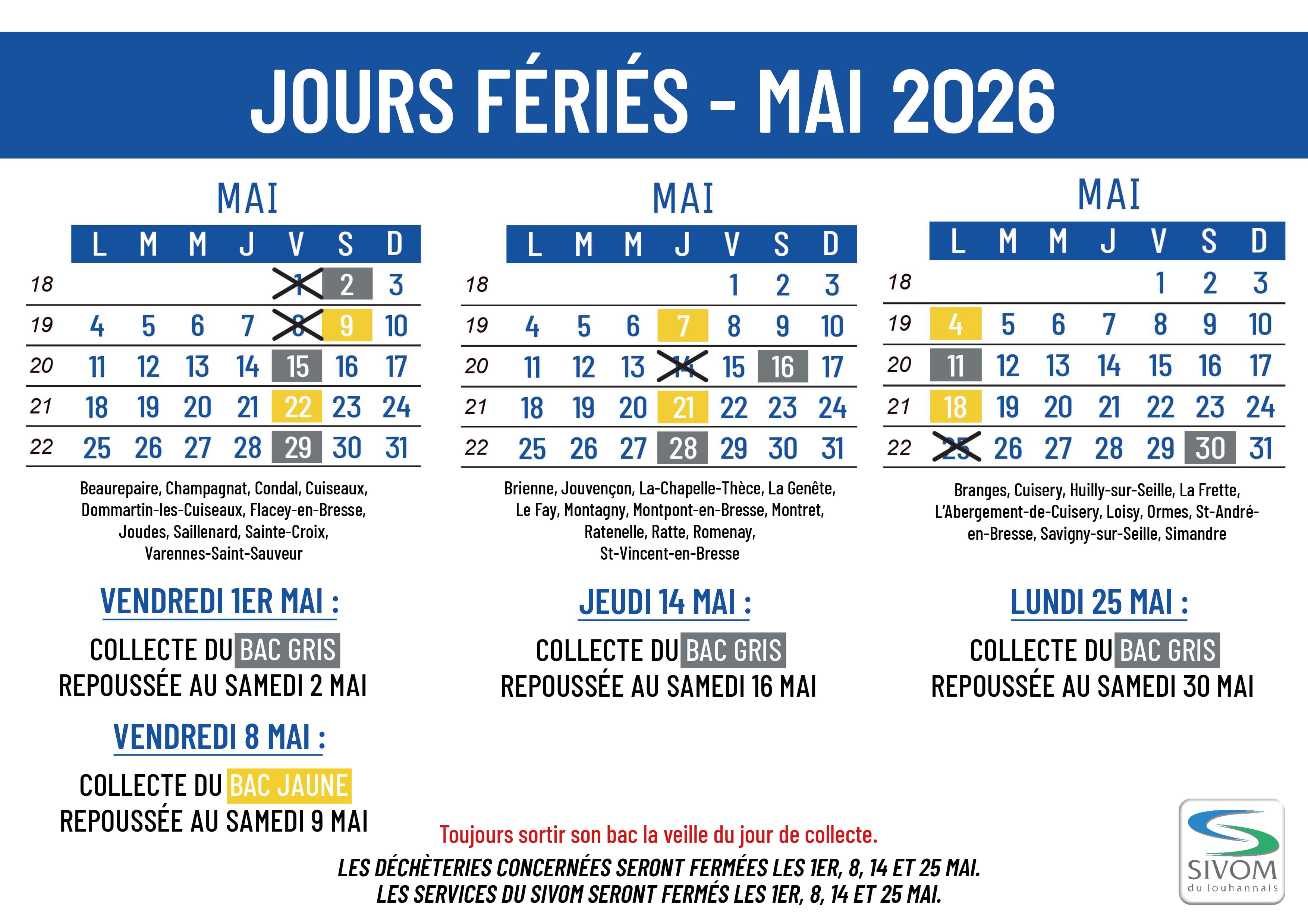jours fériés mai 2026 taille min